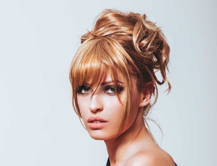 long bangs for women with oval face