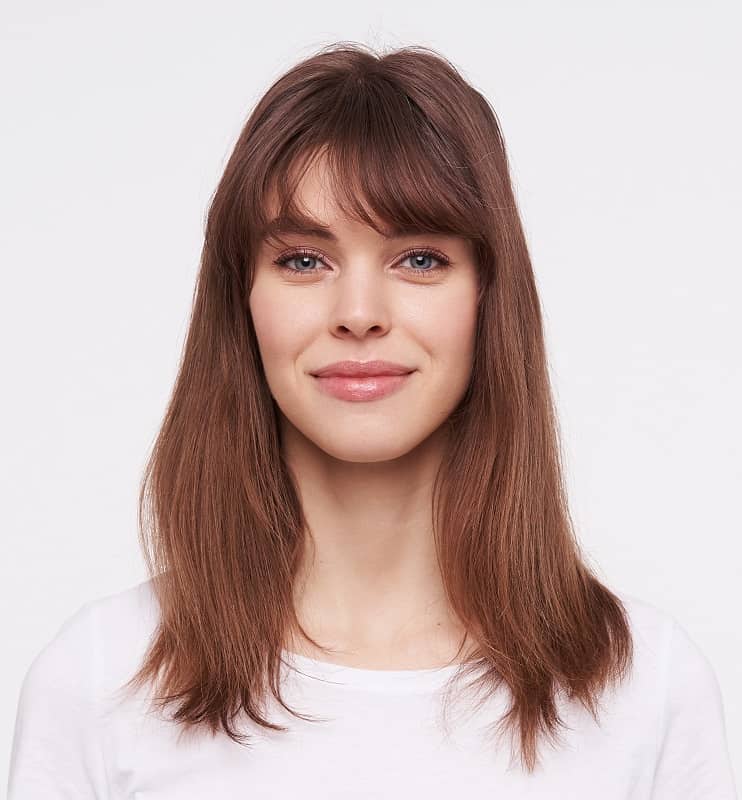 bangs for girls with oval face shape