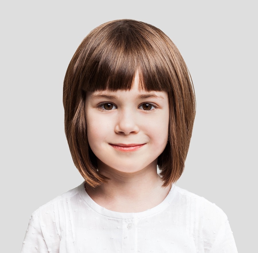 bangs hairstyle for 5 years old girls