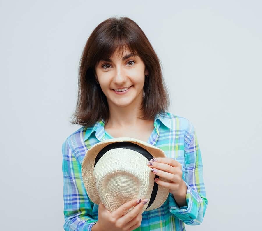 bangs hairstyle for cowgirls