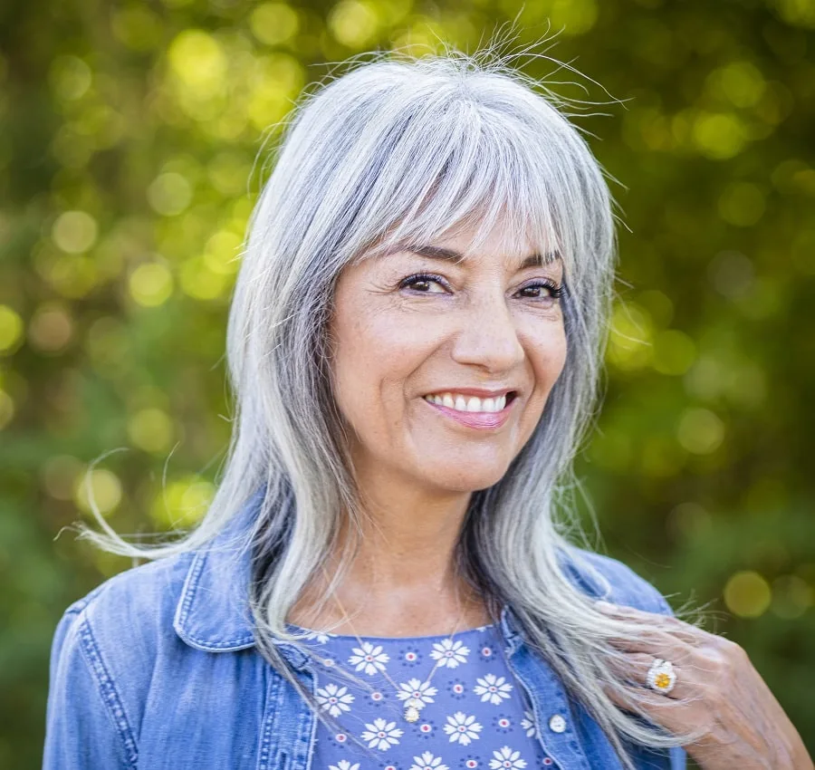 bangs hairstyle for women over 50
