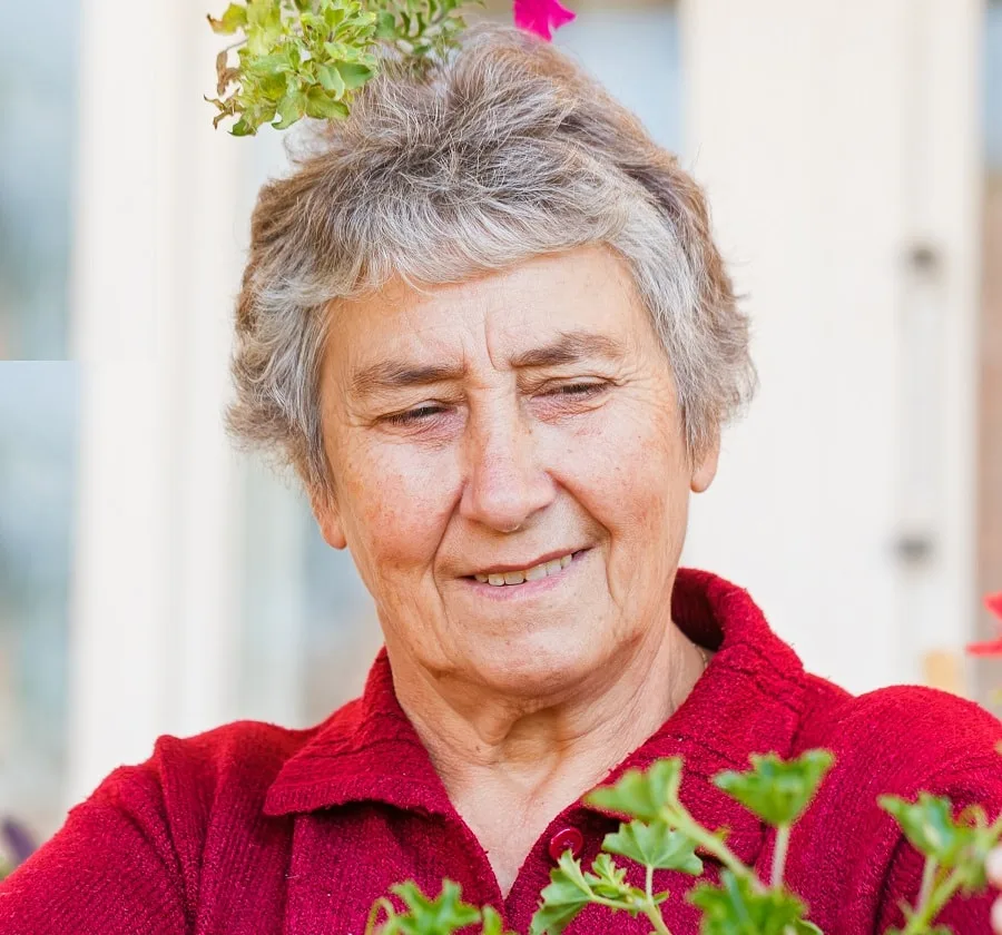 bangs hairstyle for women over 70 and overweight