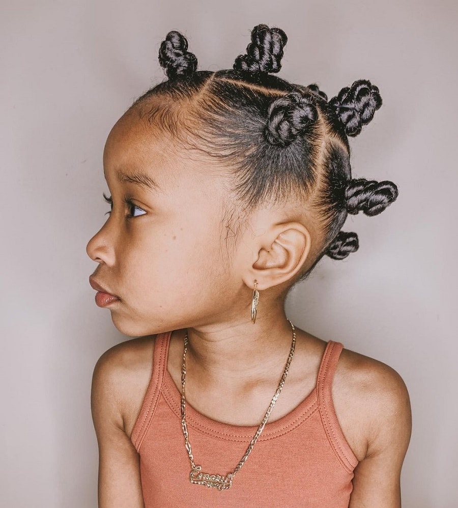 bantu knots for 5 year old black girls