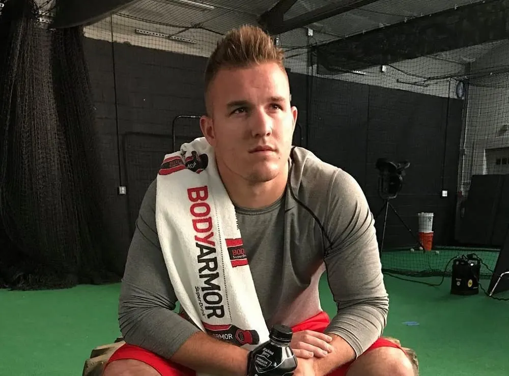 baseball player Mike Trout's Hairstyle