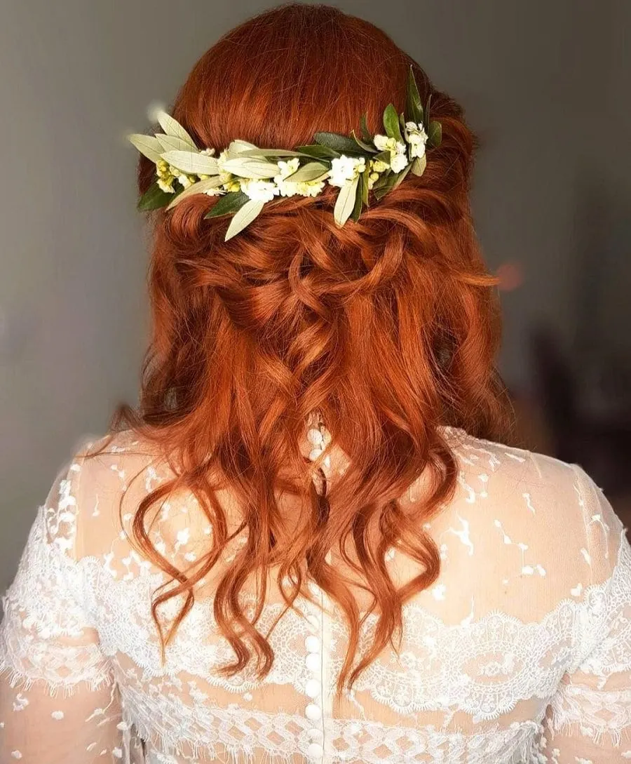 beach wave hairstyle for wedding