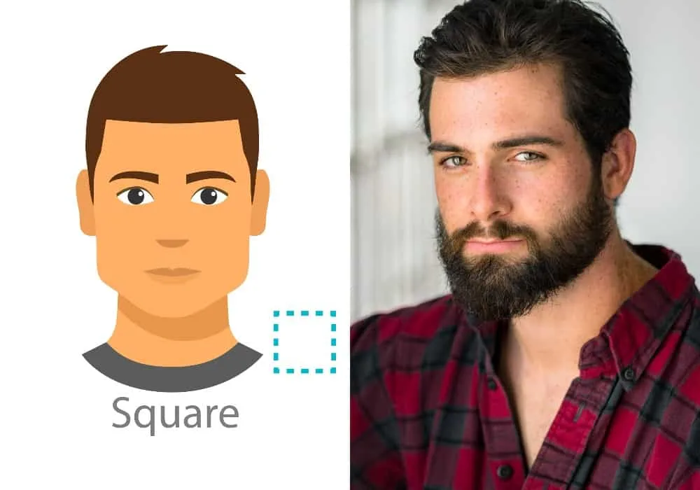 beard for square face shape