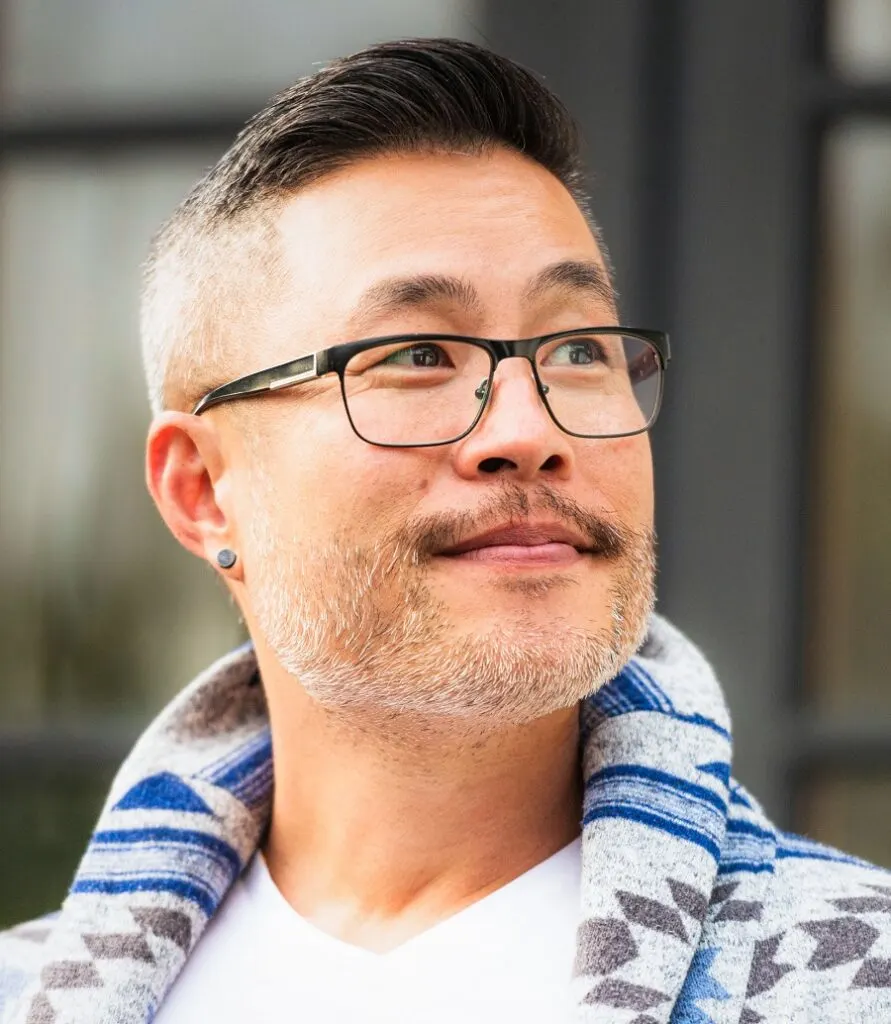 beard style for Asian men over 40