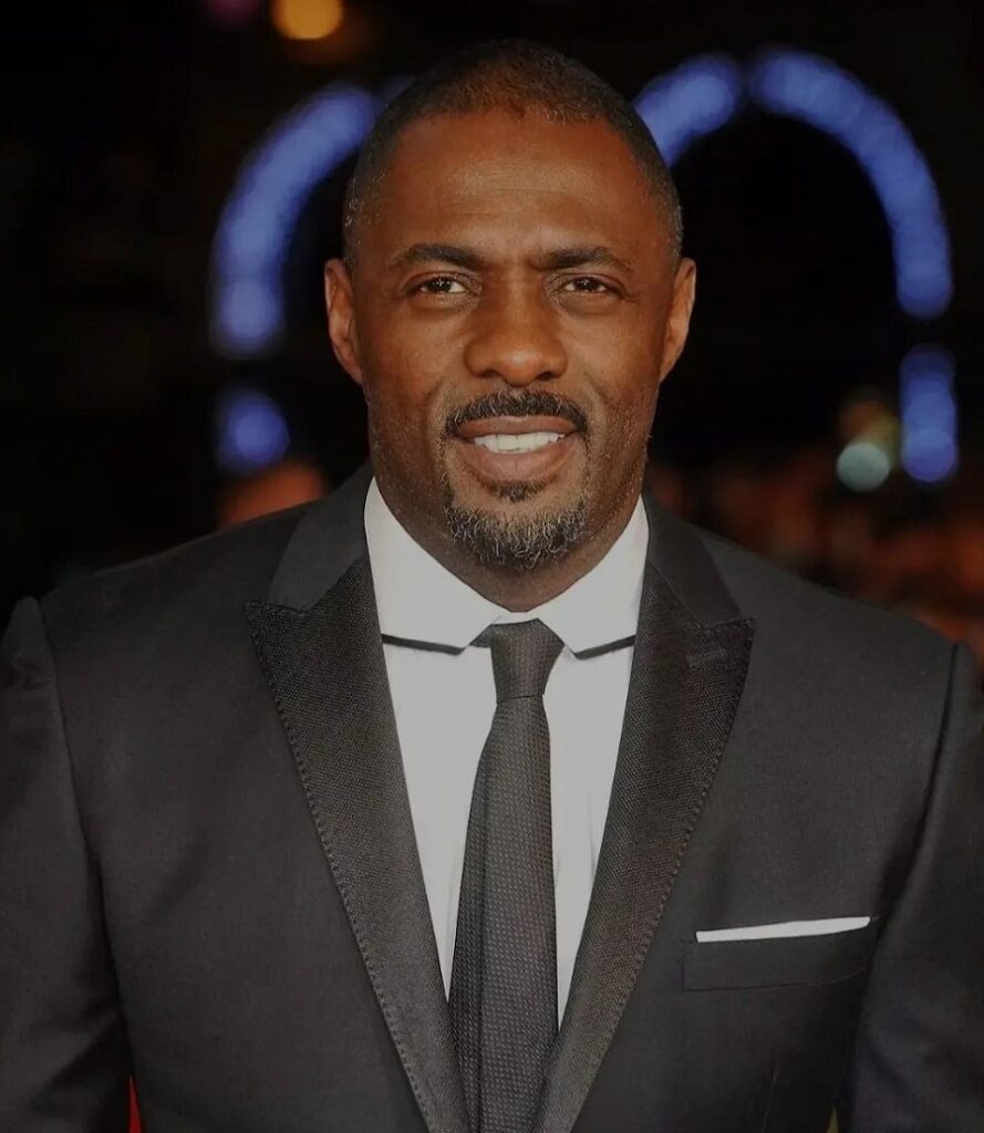 bearded celebrity over 50- Idris Elba