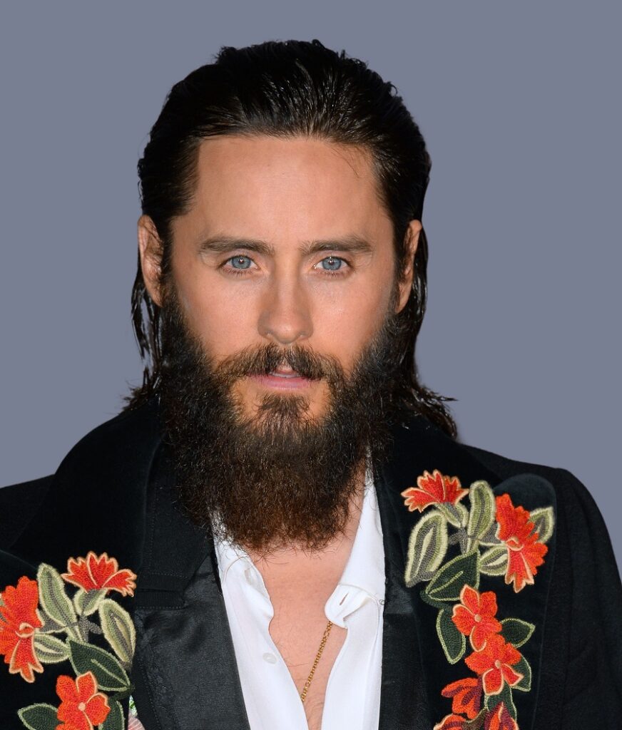 bearded celebrity over 50- Jared Leto