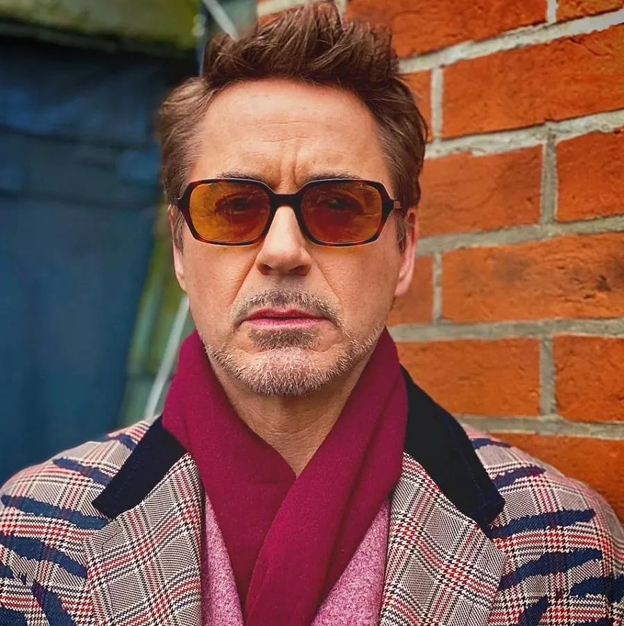 bearded celebrity over 50- Robert Downey Jr.
