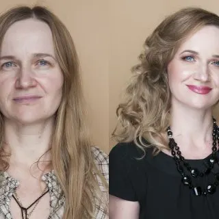 before and after hair makeover over 50