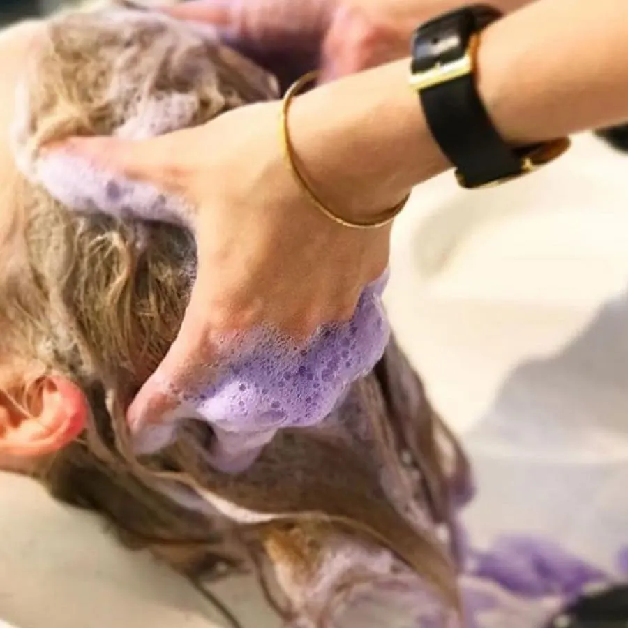 advantages of mixing purple and blue shampoo