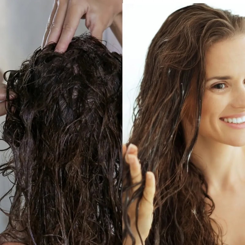 scalp massaging and product application as steps to co washing hair