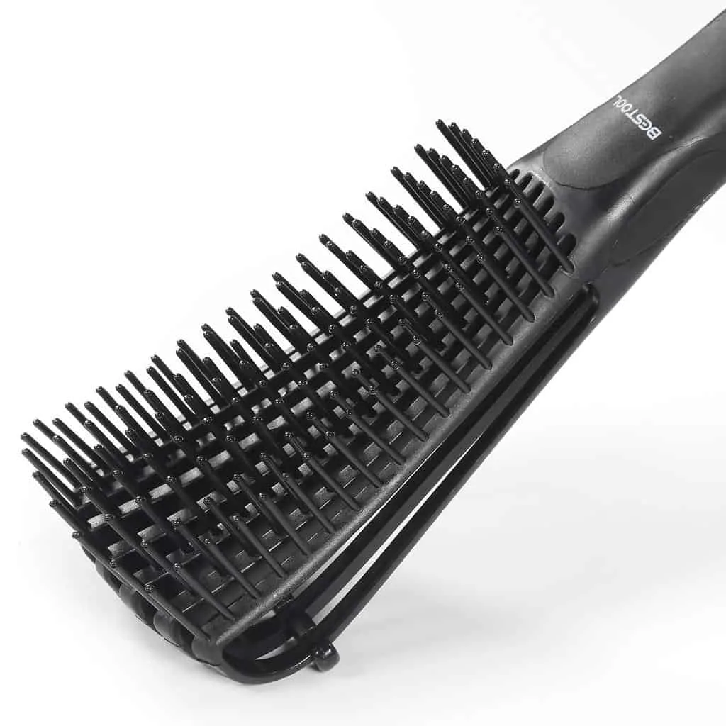 bestool detangling brush for black natural hair isolated on white background