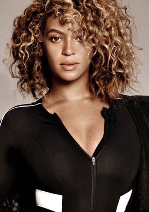 Beyonce's Short Curly Hairstyle