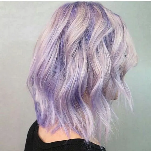 lilac and blonde hair