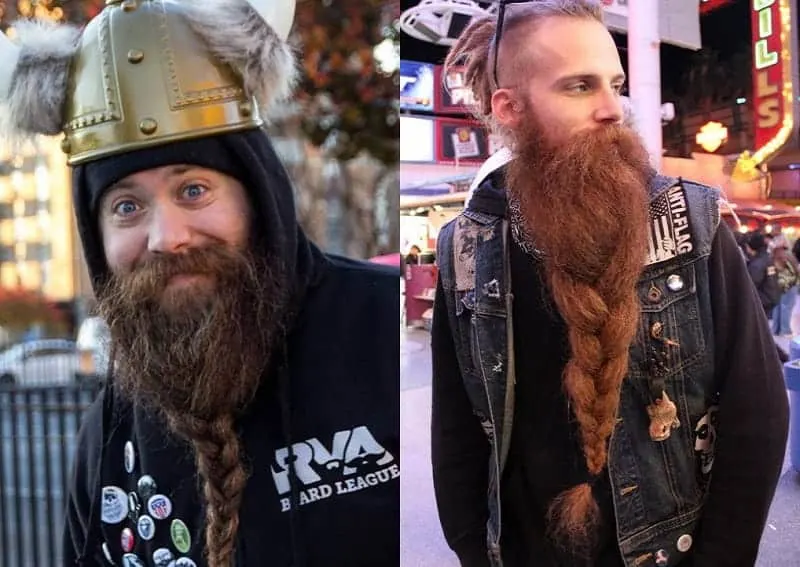 braided bushy beard