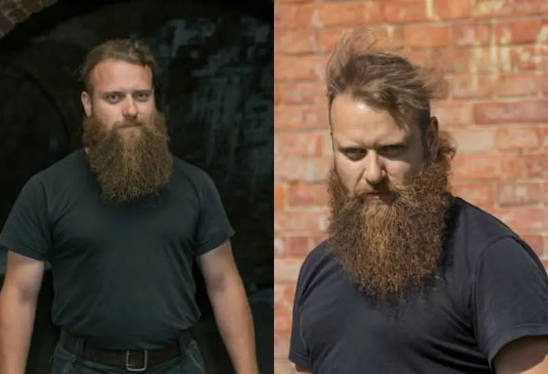 dark bushy beard