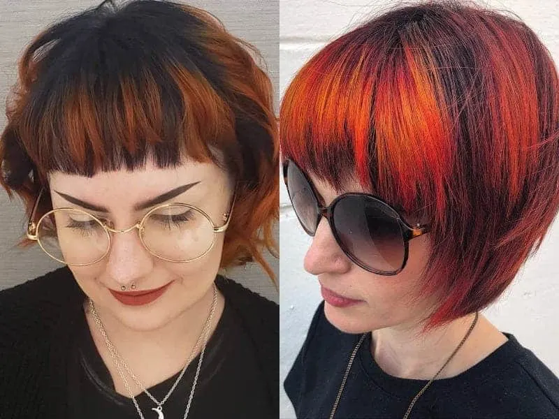 Black And Orange Hair
