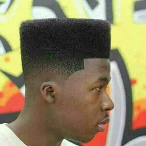 flat top for curly hair