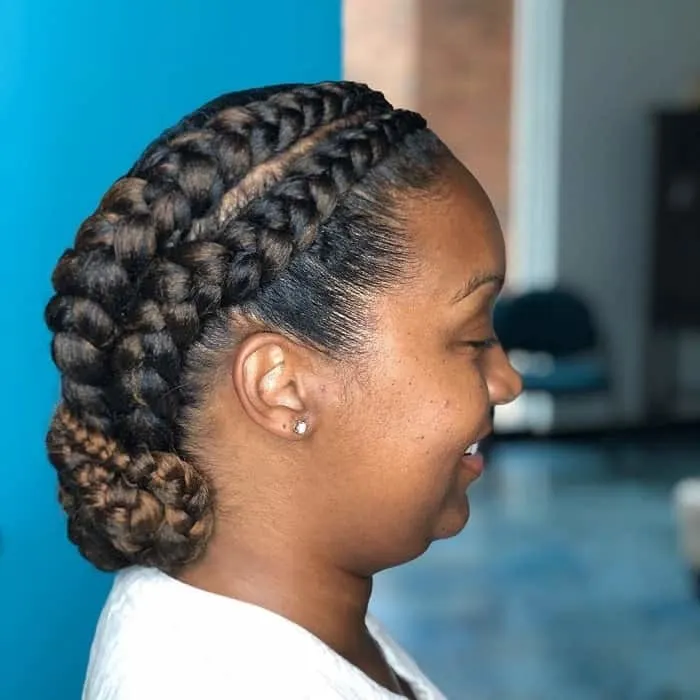 Braided Bun for Black Women