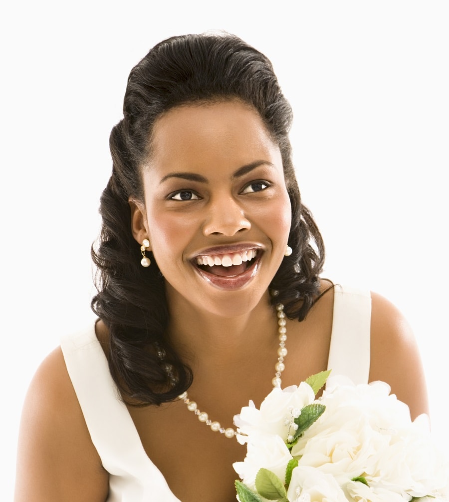 black brides with thin hair