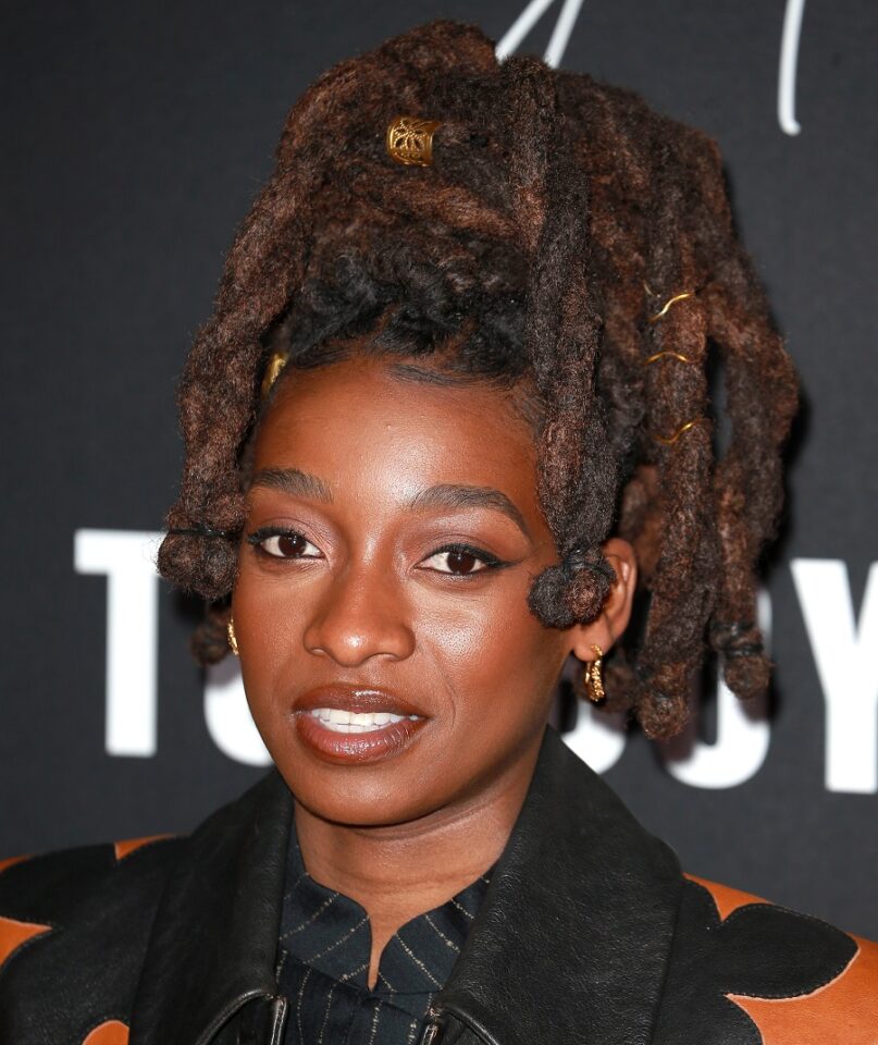 30 Black Celebs Who Wear Dreads With Pride In 2024   Black Celebrity Rapper With Dreads Little Simz 807x960 