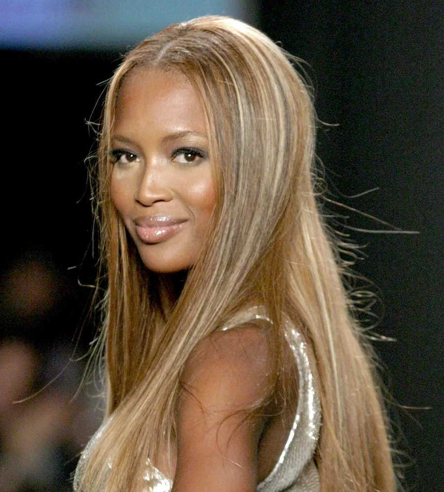 black celebrity with blonde hair-Naomi Campbell
