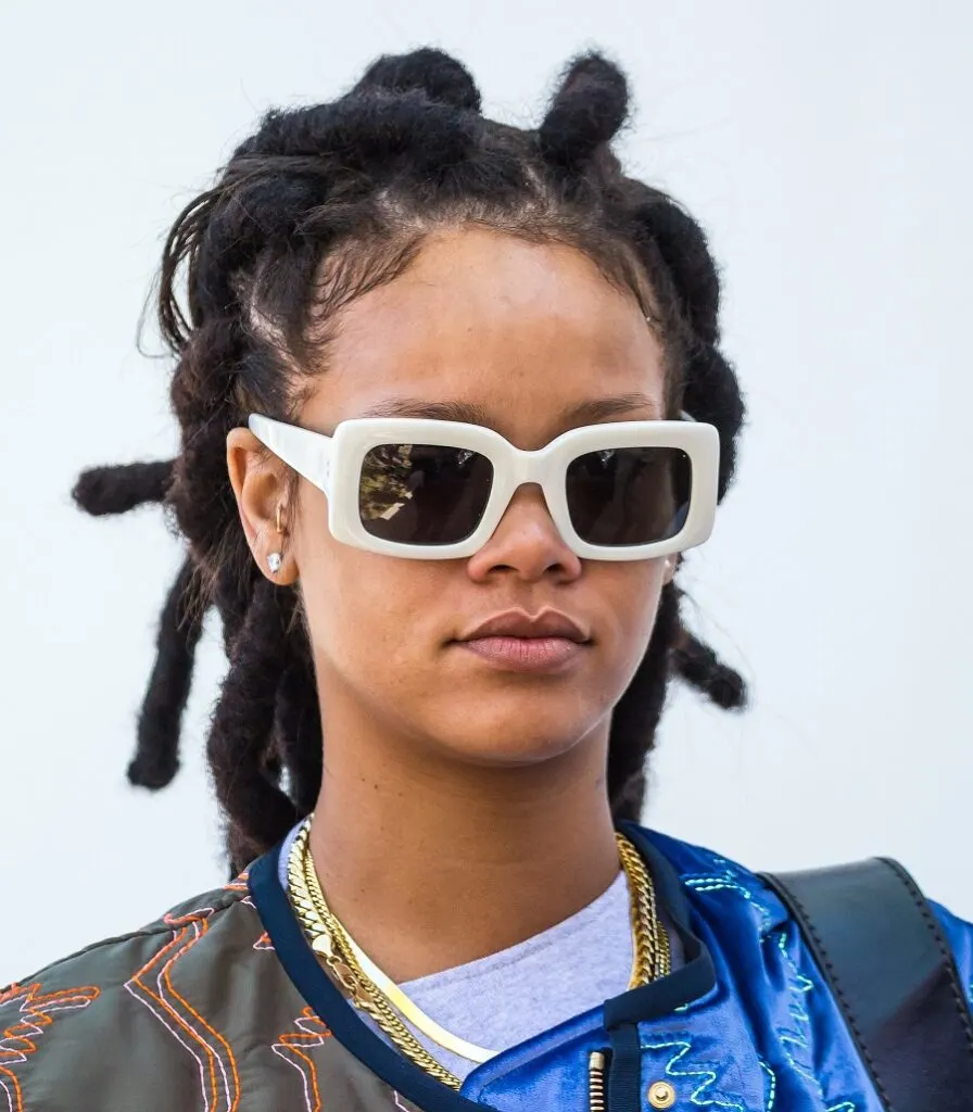 black celebrity with dreads-Rihanna
