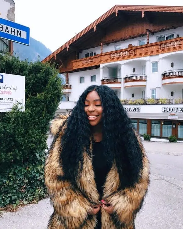 Black Girl With Long Curly Hair