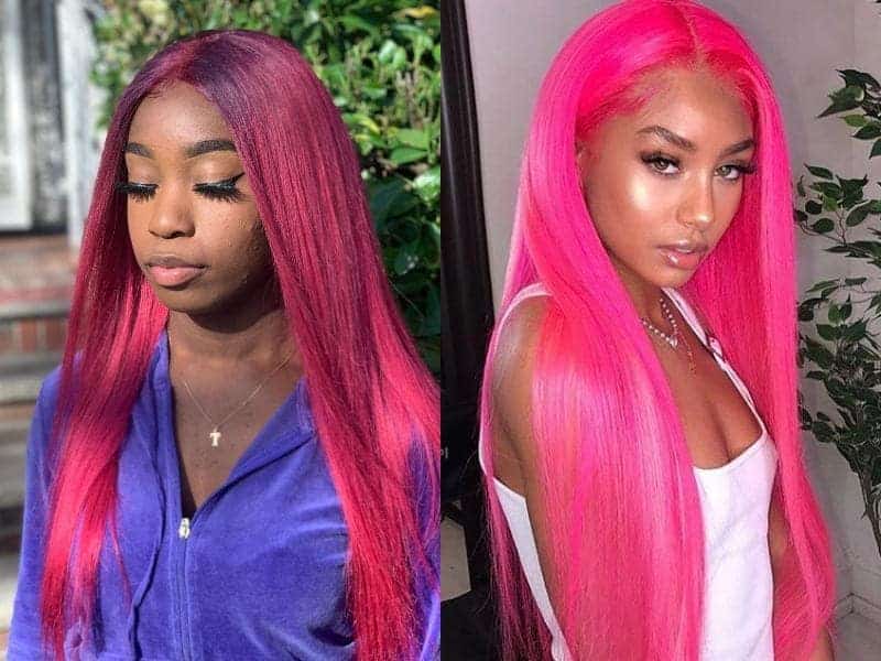 Black Girls with Pink Hair