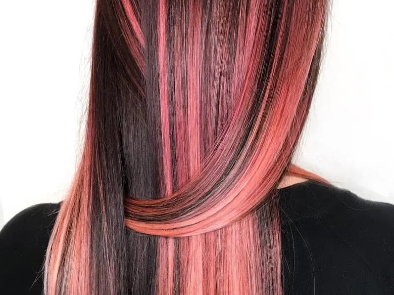 30 Ideas of Black Hair with Highlights to Rock in 2023 - Hair Adviser | Hair  color for black hair, Pink hair highlights, Black hair with highlights