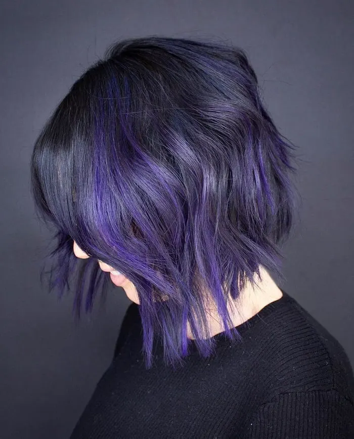 60+ Purple Highlight on Brown Hair Ideas (2021 Updated) | Purple hair  streaks, Hair color purple, Brown hair with highlights