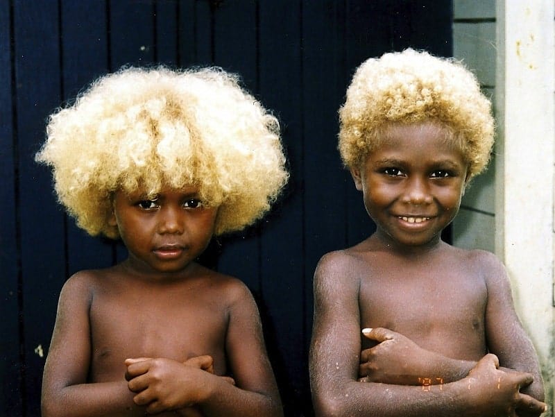 black kids with blonde hair