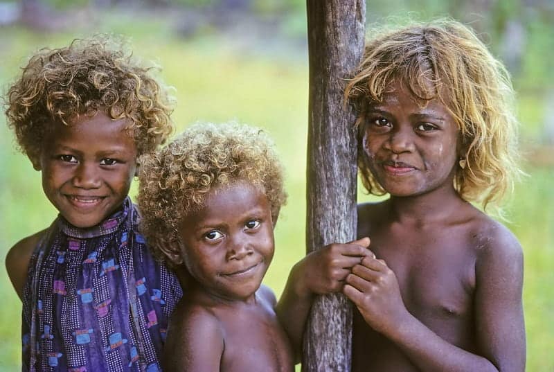 black children with blonde hair