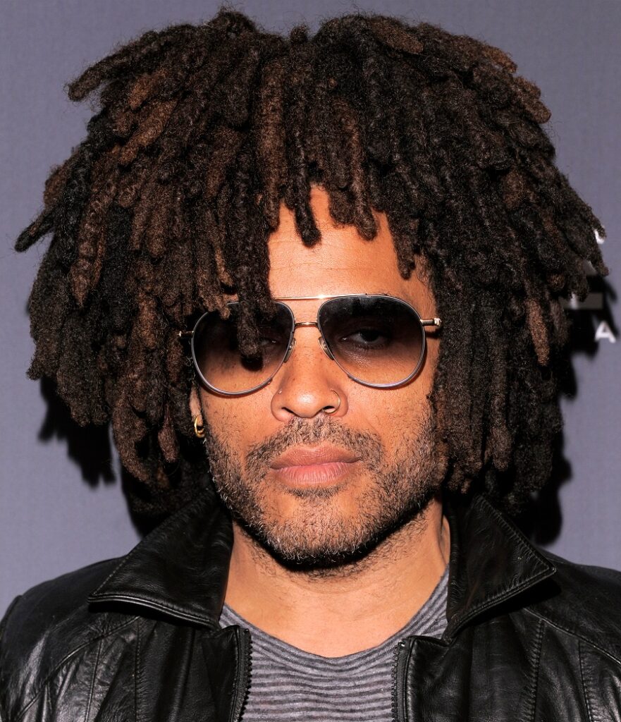 black male celebrity with dreads-Lenny Kravitz