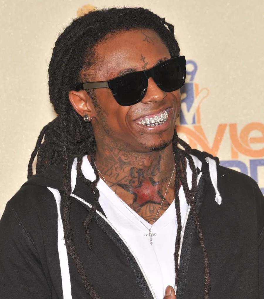 30 Black Celebs Who Wear Dreads With Pride In 2024   Black Male Celebrity With Dreads Lil Wayne .webp