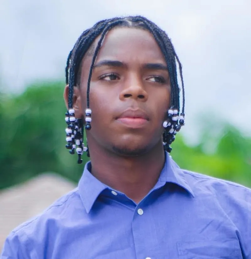 black men braids