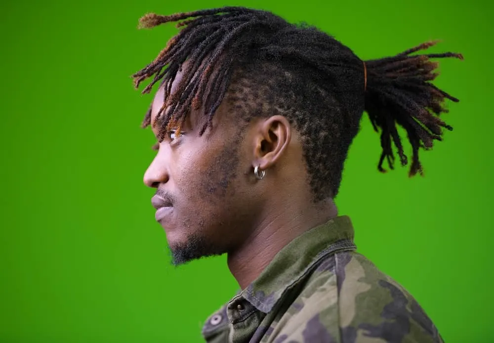 black men dreads with undercut