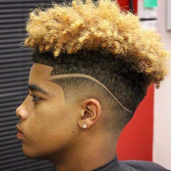 blonde taper haircut for black guys