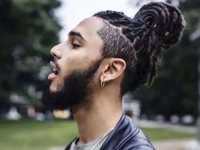 Black Men's Dreadlock Hair with Undercut