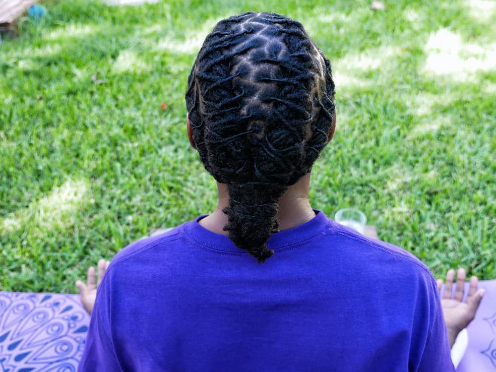 black men's braided dreads