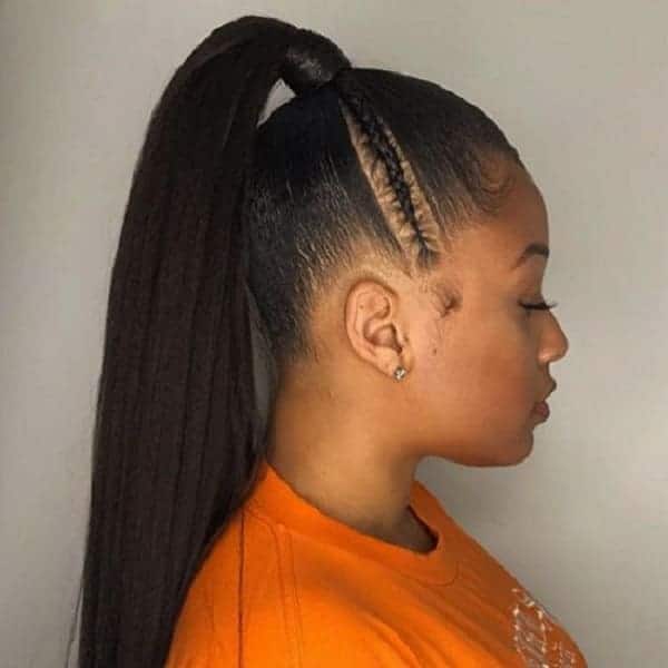 ponytail hairstyles for black ladies