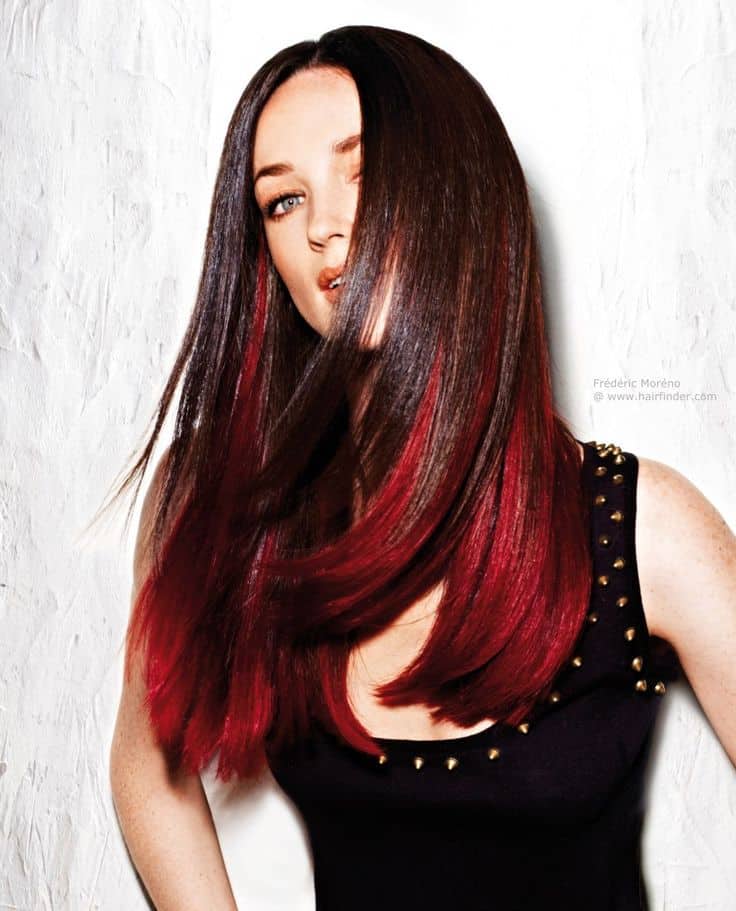 35 Incredible Black Hairstyles With Red Highlights