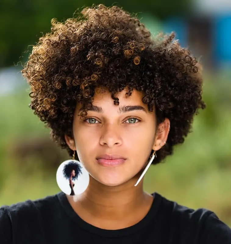 short black afro hair