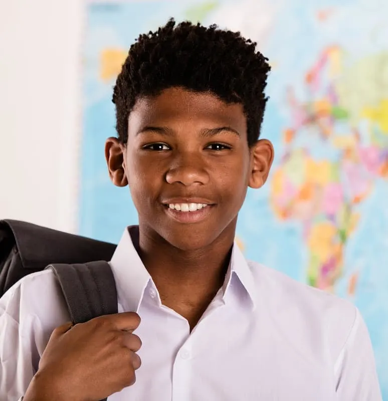 black tween boy's haircut