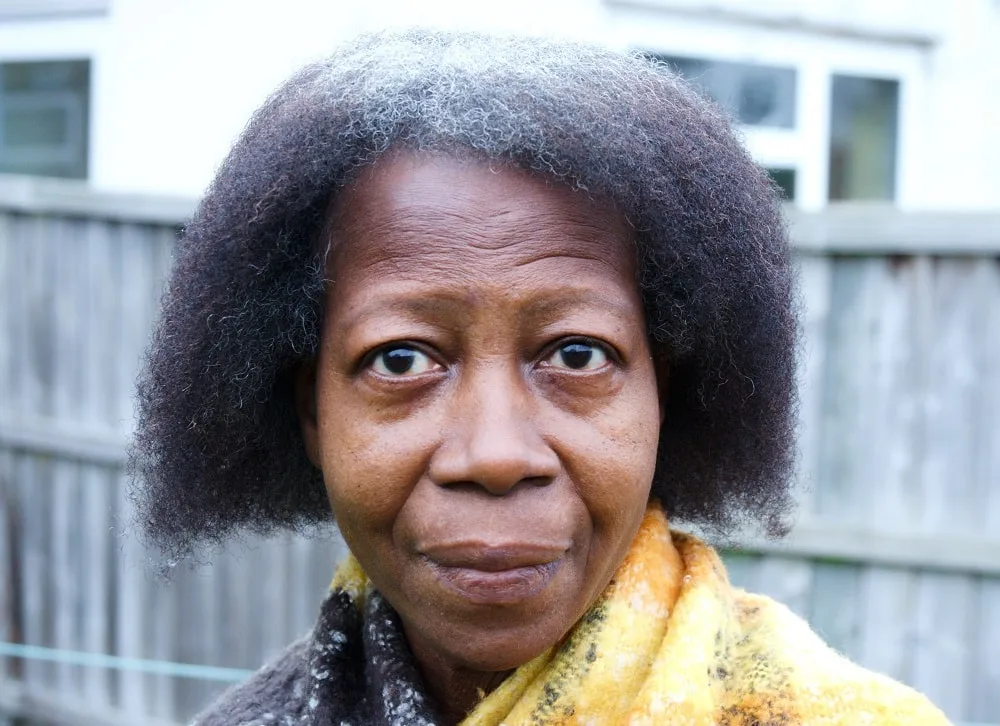 black woman over 50 with blunt bob