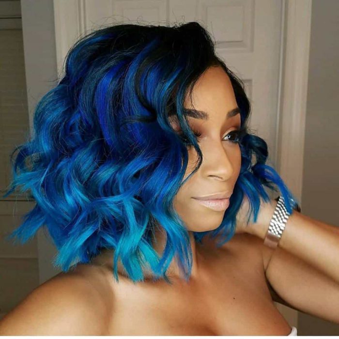 22 Best Blue Hair Ideas For Black Girls In 2024 Hairstylecamp 