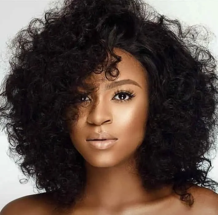 short natural soft curls for black women