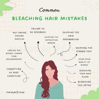 Hair Bleaching Mistakes Infographic
